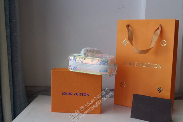 lv錢包 M44458 小號炫彩 Monogram Pvc手包  lvqb1153